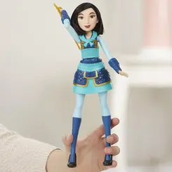 BONECA MULAN COM ROUPA DE GUERREIRA 24CM HASBRO
