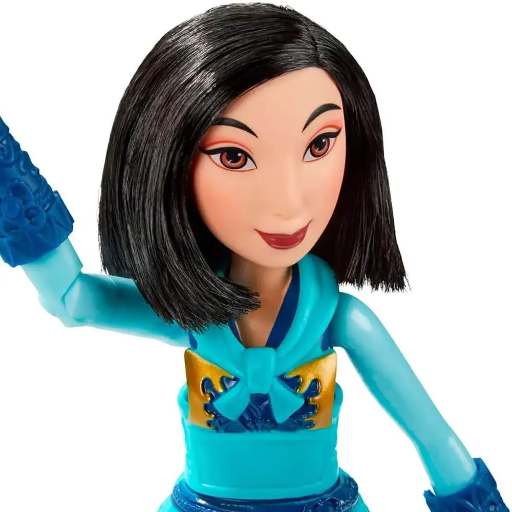 BONECA MULAN COM ROUPA DE GUERREIRA 24CM HASBRO