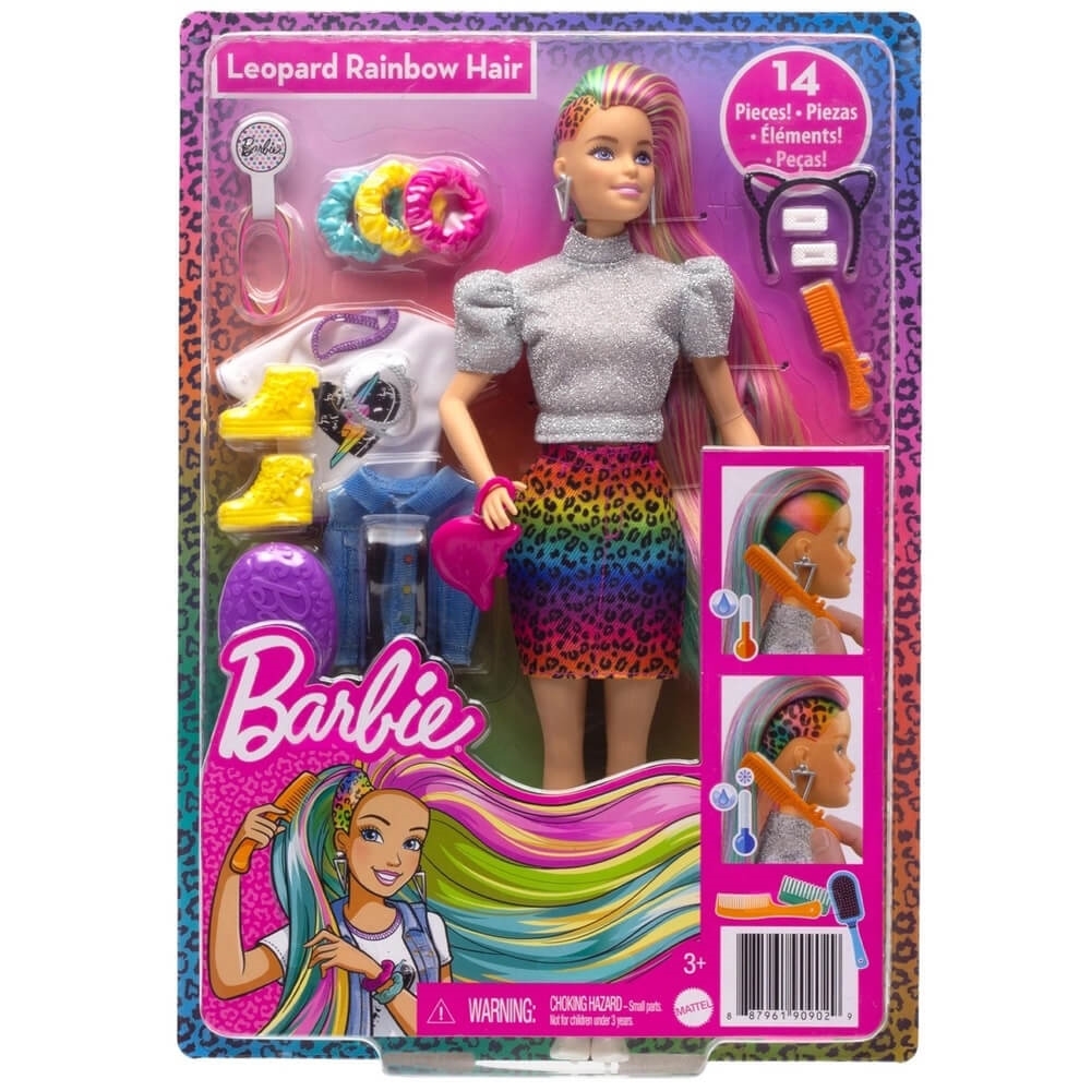 BONECA BARBIE CABELO COLORIDO RASPADO MUDA DE COR MATTEL 039512 ...