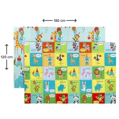 TAPETE DOBRAVEL DUPLA FACE ANIMAL PARTY BUBA