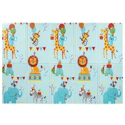 TAPETE DOBRAVEL DUPLA FACE ANIMAL PARTY BUBA