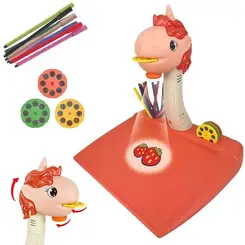 PRANCHETA PROJETORA DE DESENHO UNICORNIO ZOOP