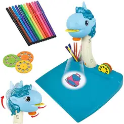 PRANCHETA PROJETORA DE DESENHO UNICORNIO ZOOP