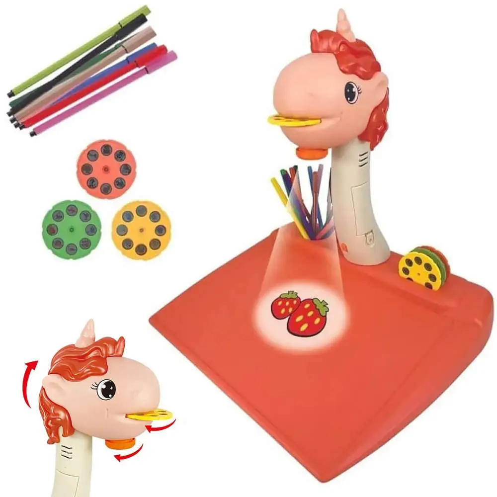 PRANCHETA PROJETORA DE DESENHO UNICORNIO ZOOP