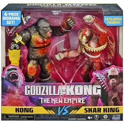PACK COM 2 FIGURAS GODZILLA X KONG THE NEW EMPIRE 15CM SUNNY