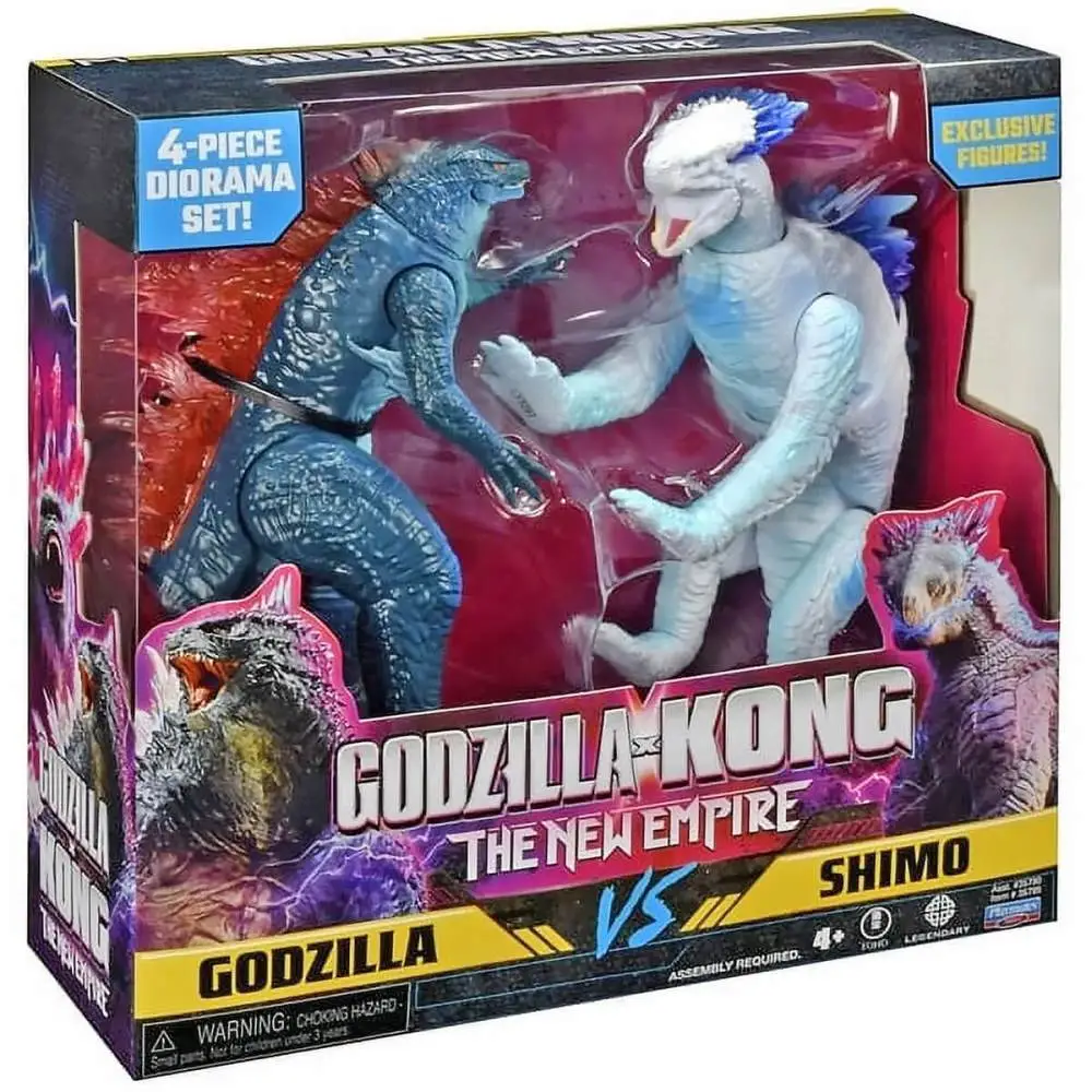 PACK COM 2 FIGURAS GODZILLA X KONG THE NEW EMPIRE 15CM SUNNY