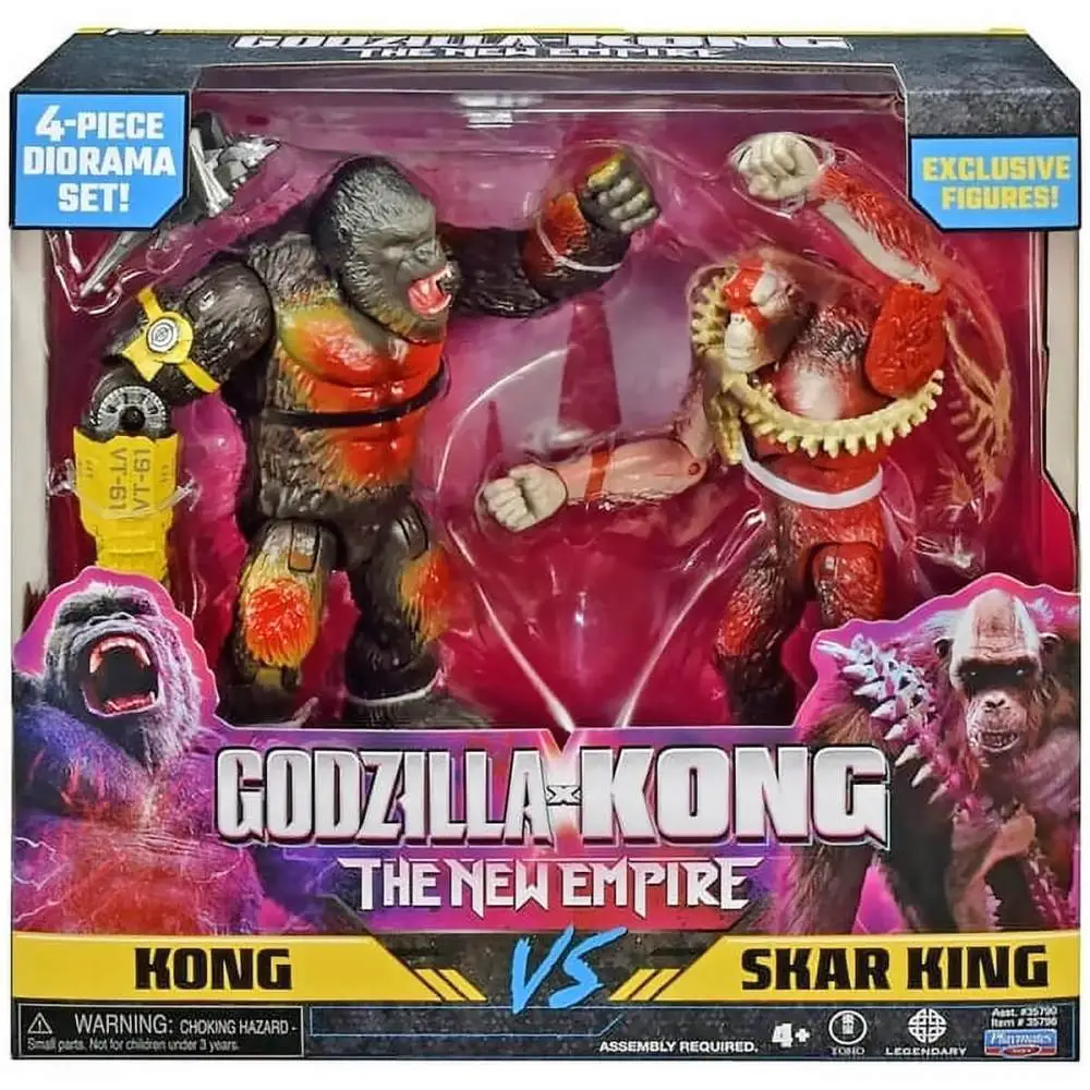 PACK COM 2 FIGURAS GODZILLA X KONG THE NEW EMPIRE 15CM SUNNY