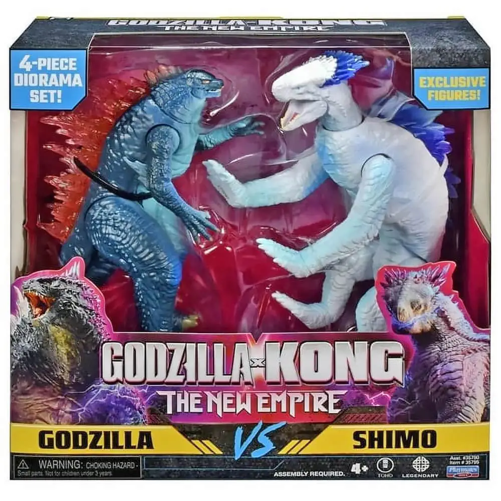 PACK COM 2 FIGURAS GODZILLA X KONG THE NEW EMPIRE 15CM SUNNY