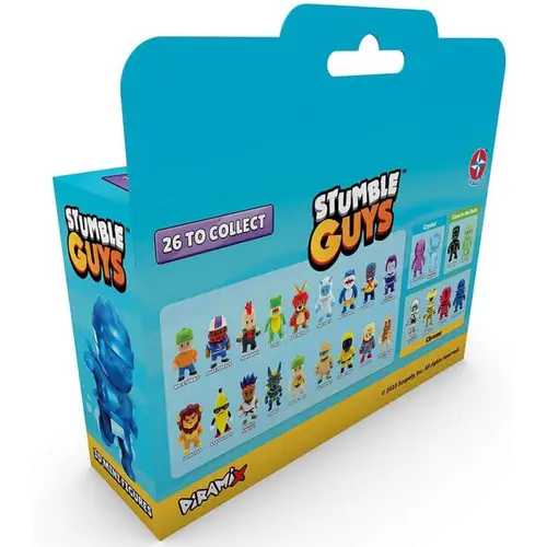 PACK COM 3 MINI FIGURAS STUMBLE GUYS BOXING ROO / QUARTERBACK / AMETHYST NYX ESTRELA .