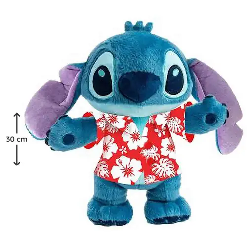 STITCH PELUCIA INTERATIVA STITCH HAVAIANO 50 SONS 30 CM SUNNY .