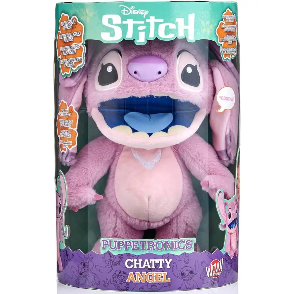 STITCH PELUCIA INTERATIVA CHATTY ANGEL 50 SONS 30 CM SUNNY