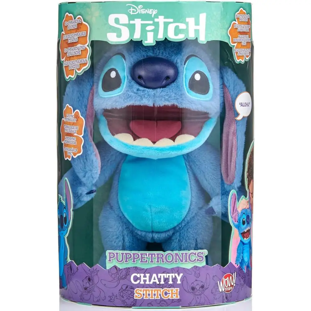 STITCH PELUCIA INTERATIVA CHATTY STITCH 50 SONS 30 CM SUNNY