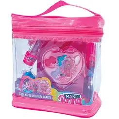 BOLSA KIT DE MAQUIAGEM INFANTIL MAKE BRINQ POLIBRINQ .