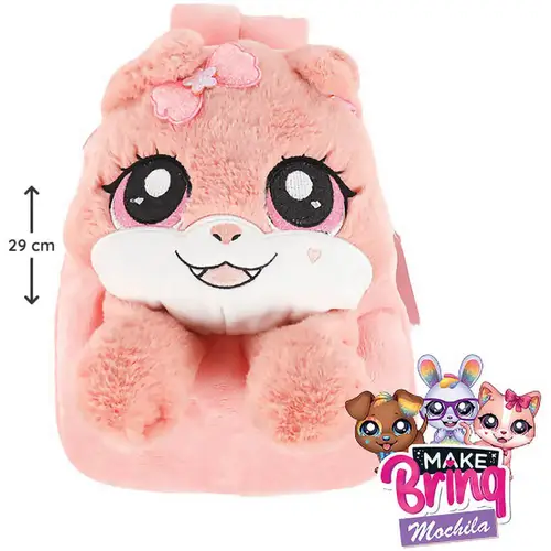 MOCHILA PETS MAKE BRINQ POLIBRINQ Rosa