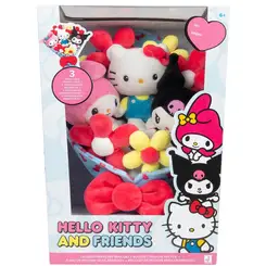 HELLO KITTY BUQUE DE CELEBRACAO DE 30CM COM 3 PELUCIAS REMOVIVEIS SUNNY