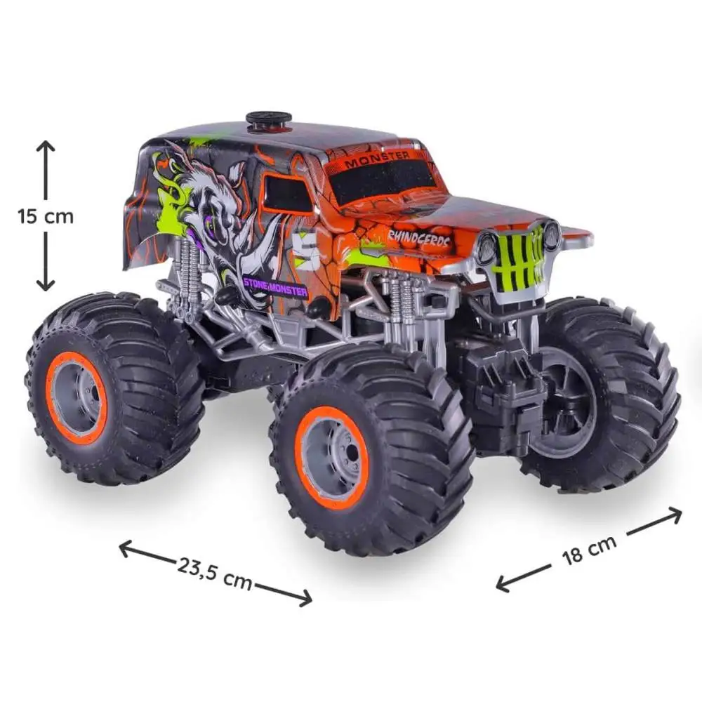 CARRO DE CONTROLE REMOTO BIG MONSTER SOLTA FUMACA POLIBRINQ