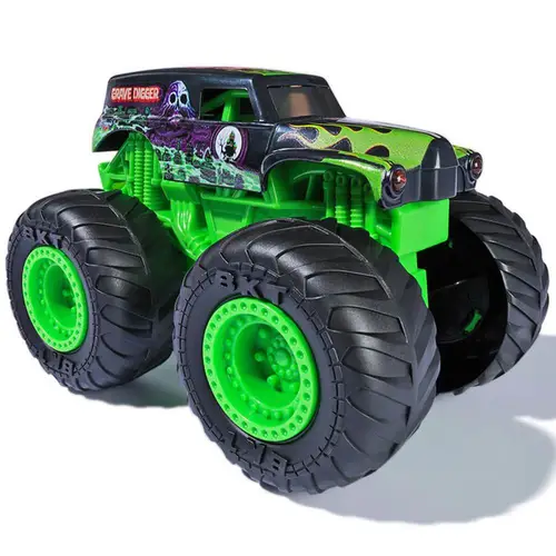 VEICULO MONSTER JAM COM LUZ E SOM 1:24 SUNNY GRAVE DIGGER