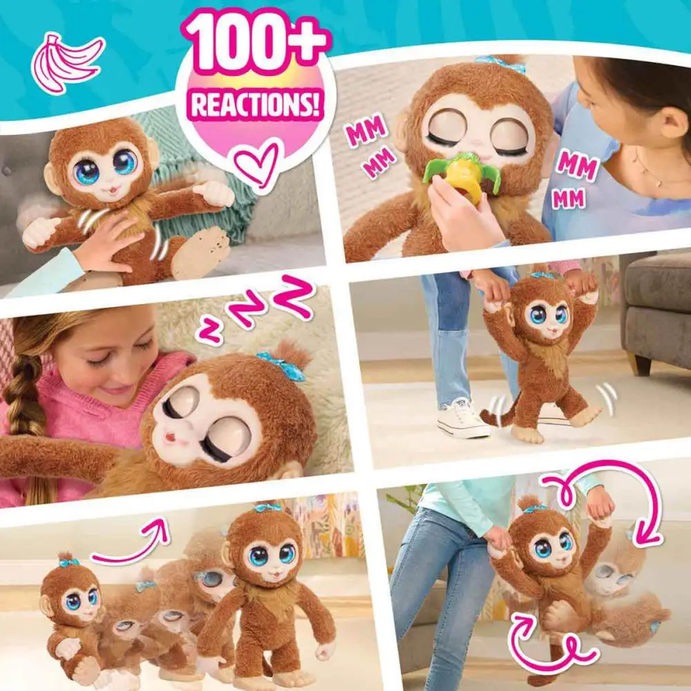 PELUCIA INTERATIVA FURREAL AMENDOIM A MACACA 40CM SUNNY