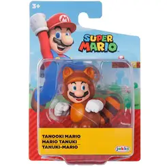 FIGURA ARTICULADA SUPER MARIO WAVE 25A 6CM SUNNY TANOOKI MARIO