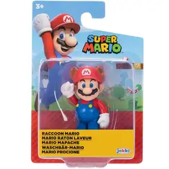 FIGURA ARTICULADA SUPER MARIO WAVE 25A 6CM SUNNY RACCON MARIO