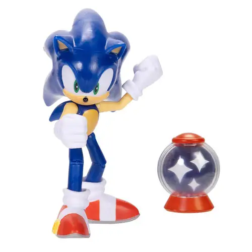 FIGURA ARTICULADA SONIC COM ACESSORIO WAVE 9 9CM SUNNY SONIC ESFERA
