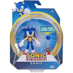 FIGURA ARTICULADA SONIC COM ACESSORIO WAVE 9 9CM SUNNY SONIC BASTAO
