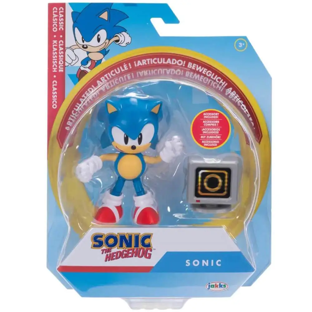 FIGURA ARTICULADA SONIC COM ACESSORIO WAVE 9 9CM SUNNY