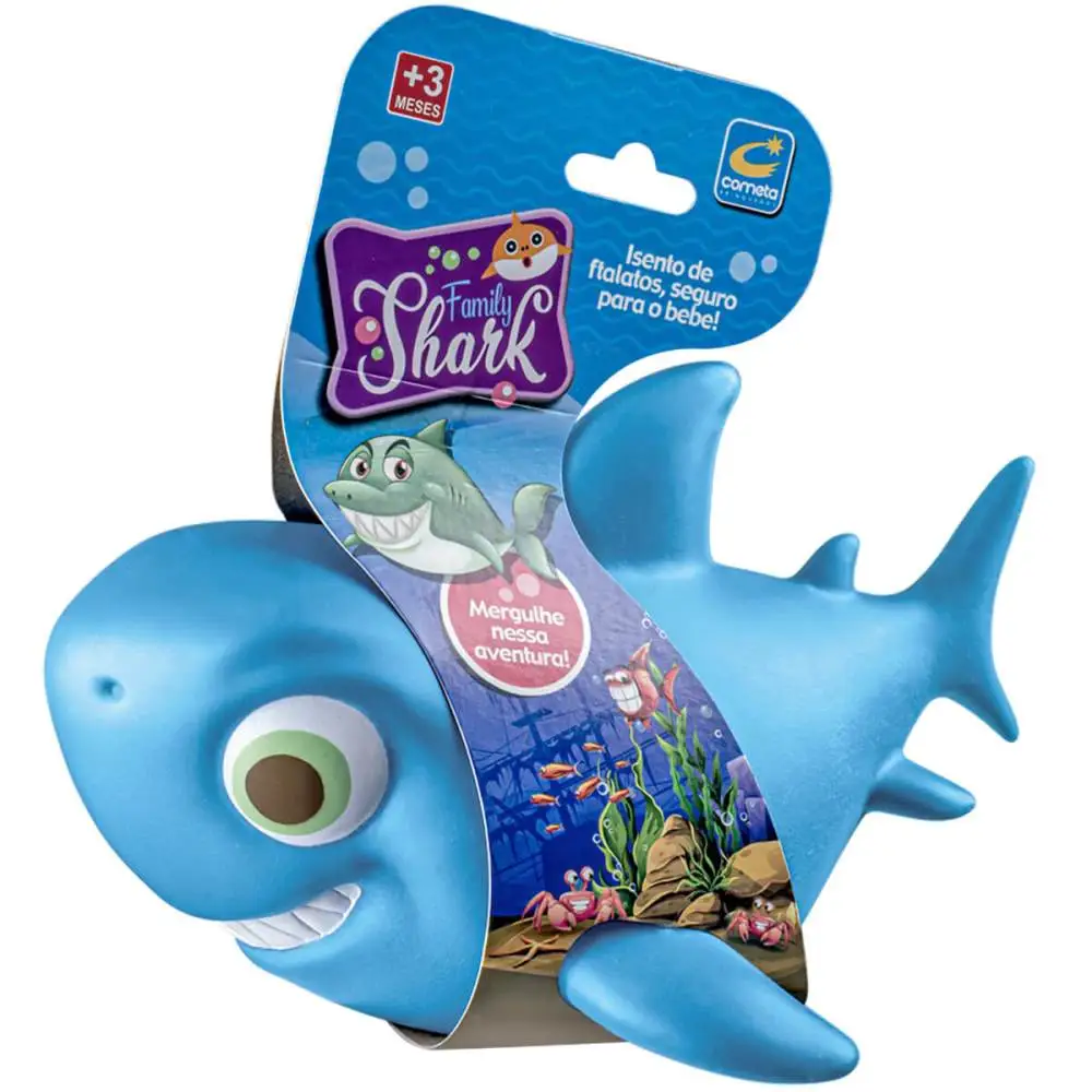 AQUA COMETA TUBARAO AZUL 20CM CARTELA COMETA