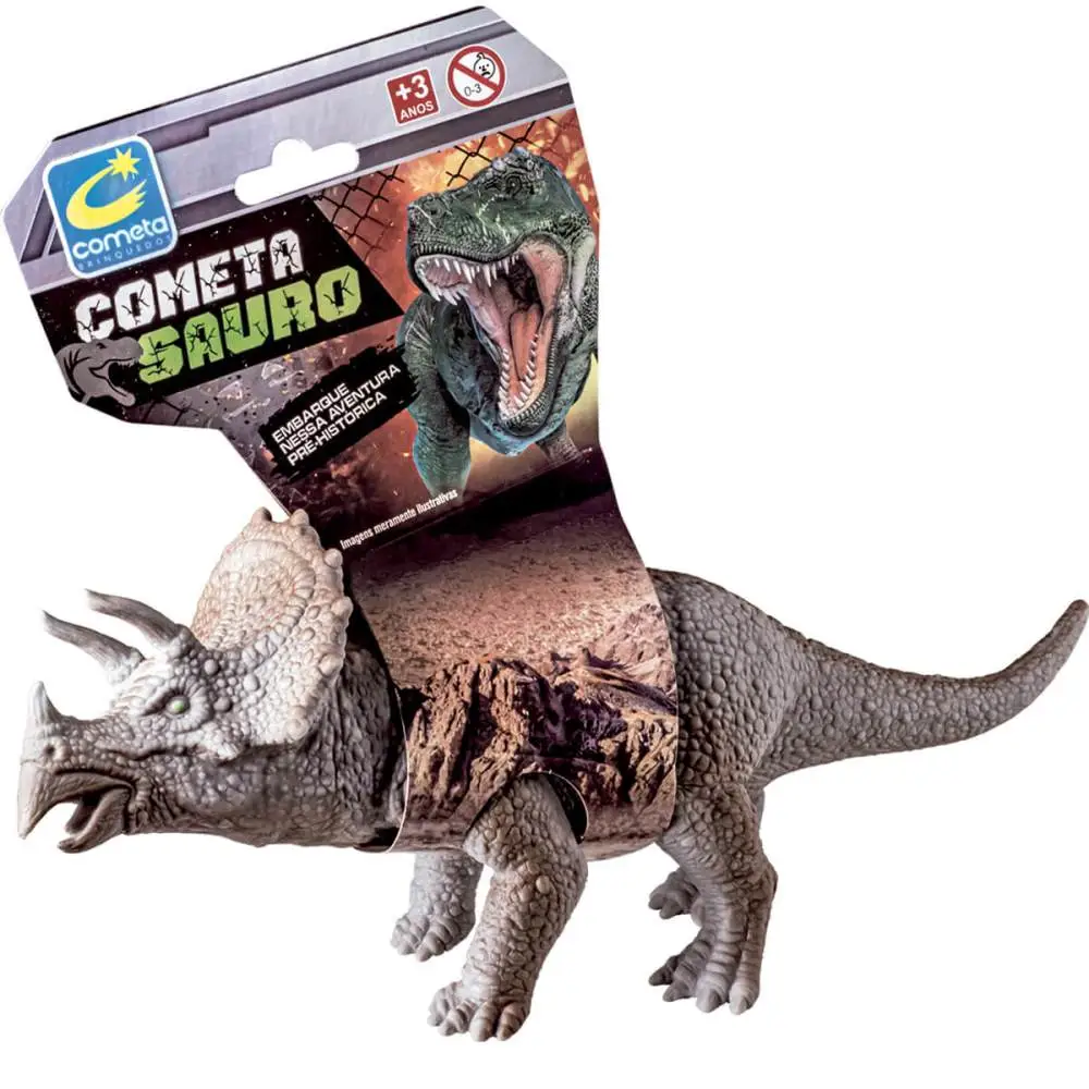 COMETA SAURO TRICERATOPS 26CM CARTELA COMETA