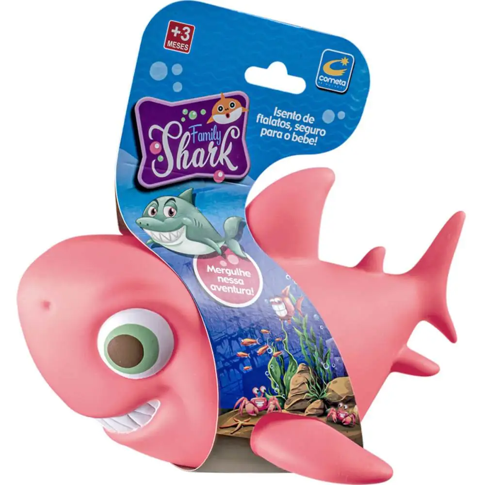 AQUA COMETA TUBARAO PINK 20CM CARTELA COMETA