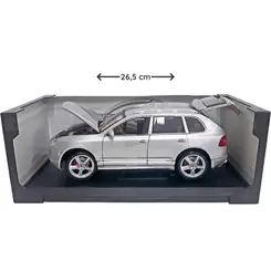 CARRO SPECIAL EDITION PORSCHE CAYENNE TURBO EXCLUSIVE 1:18 PRATA MAISTO