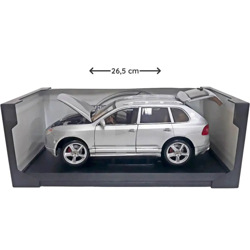 CARRO SPECIAL EDITION PORSCHE CAYENNE TURBO EXCLUSIVE 1:18 PRATA MAISTO
