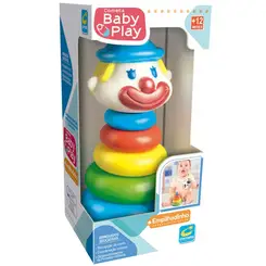 COMETA BABY PLAY EMPILHADINHO PALHACO 17CM COMETA