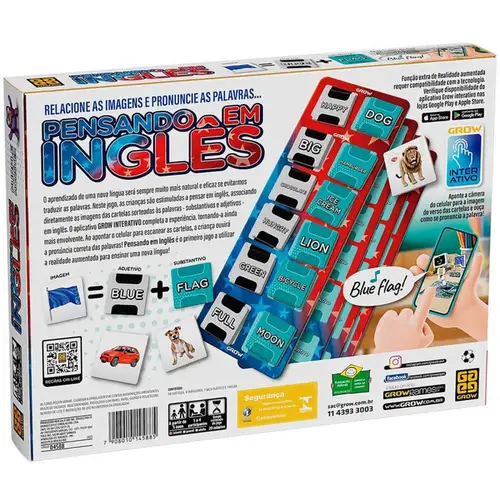 JOGO PENSANDO EM INGLES GROW .