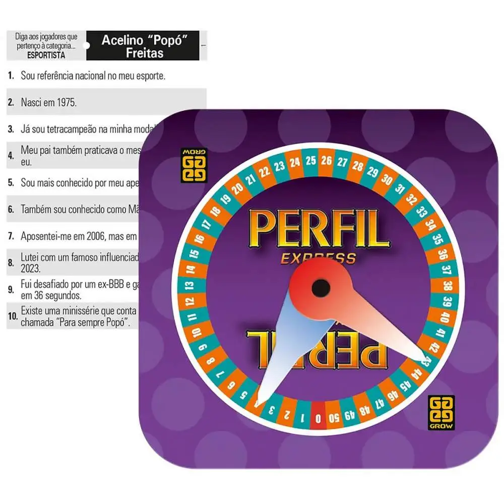 JOGO PERFIL EXPRESS PERSONALIDADES GROW