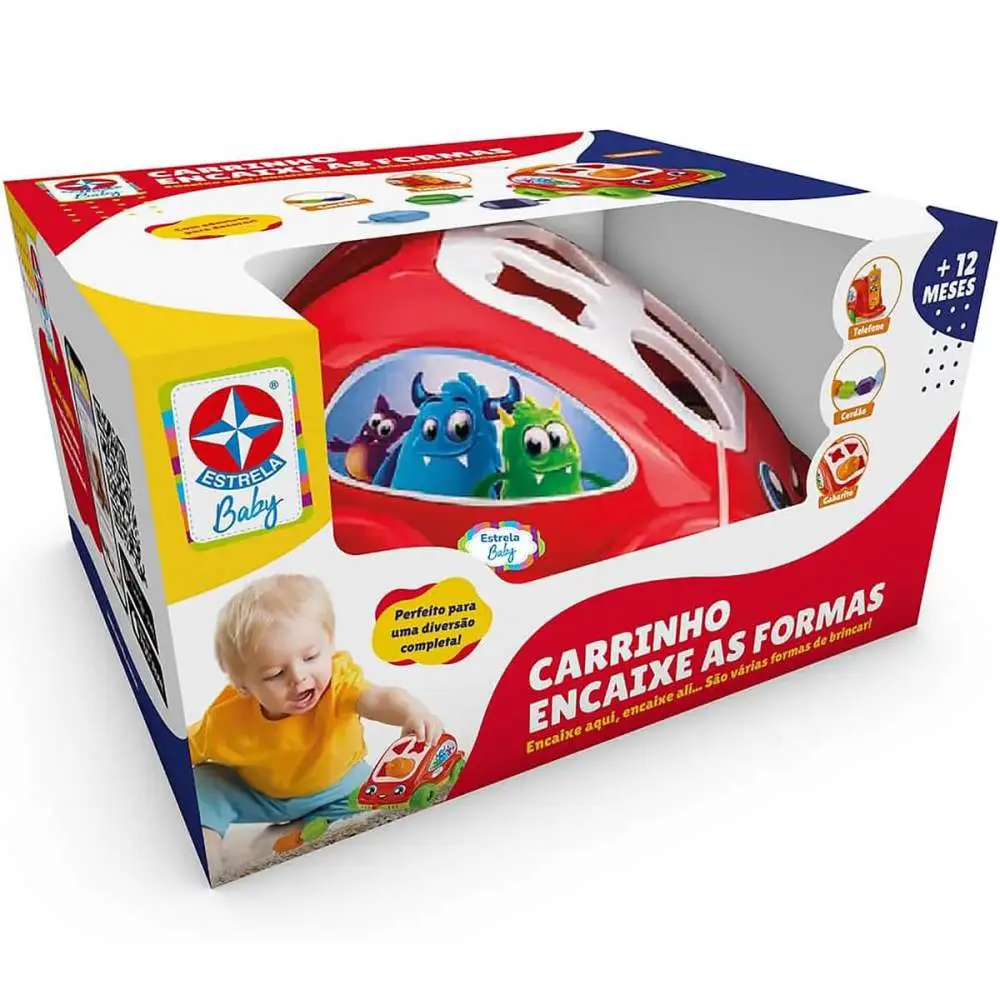 CARRINHO ENCAIXE AS FORMAS ESTRELA