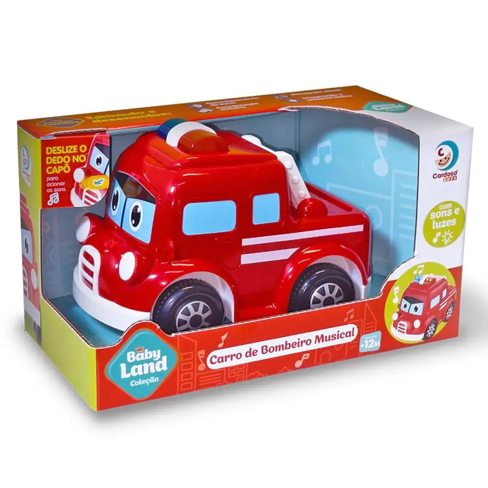 BABY LAND CARRO DE BOMBEIRO MUSICAL CARDOSO