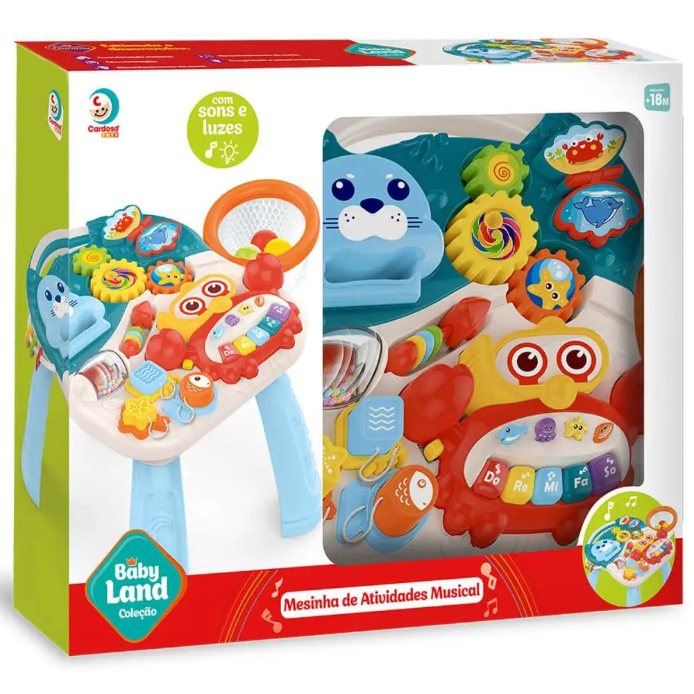 BABY LAND MESINHA DE ATIVIDADES MUSICAL CARDOSO