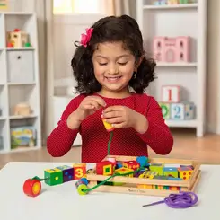 PLAYSET MELISSA E DOUG FORMAS GEOMETRICAS EM MADEIRA SUNNY