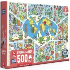 QUEBRA CABECA MUNDO DAS FLORES 500 PECAS TOYSTER .