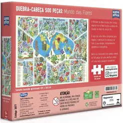 QUEBRA CABECA MUNDO DAS FLORES 500 PECAS TOYSTER