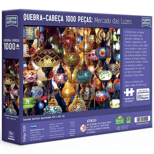 QUEBRA CABECA MERCADO DAS LUZES 1000 PECAS TOYSTER .