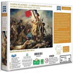 QUEBRA CABECA EUGENE DELACROIX A LIBERDADE GUIANDO O POVO 500 PECAS TOYSTER