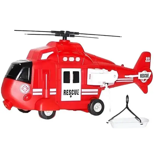 HELICOPTERO DE BOMBEIRO COM LUZ E SOM MULTIKIDS .