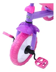 TRICICLO MOTOCA INFANTIL PRIMEIR INFANCIA BEST RACE ROSA E LILAS BBR