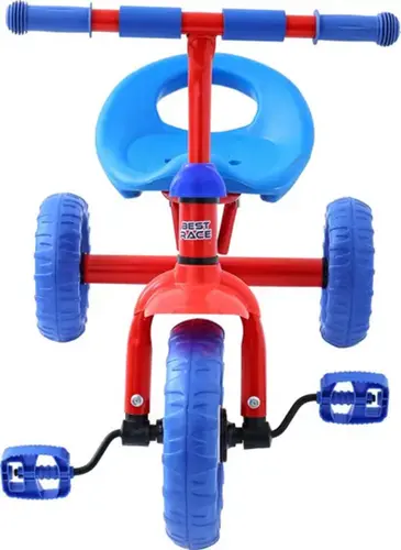 TRICICLO MOTOCA INFANTIL PRIMEIR INFANCIA BEST RACE AZUL E VERMELHO BBR .