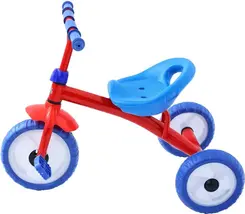 TRICICLO MOTOCA INFANTIL PRIMEIR INFANCIA BEST RACE AZUL E VERMELHO BBR