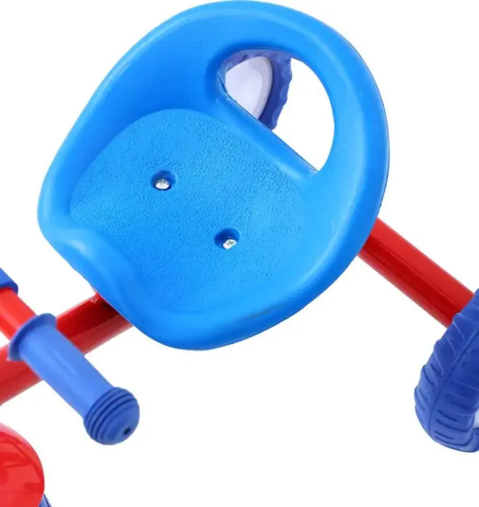 TRICICLO MOTOCA INFANTIL PRIMEIR INFANCIA BEST RACE AZUL E VERMELHO BBR